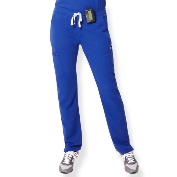 Figs Pants - FIGS women's 1648 Winning Blue Yola Skinny Straight Leg scrub pants SZ XXS